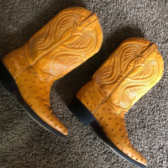 REYME OSTRICH LEATHER WESTERN BOOTS - Picture 2 of 8